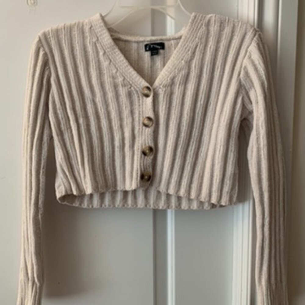 Cropped Knitted Sweater